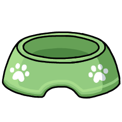 Green plastic bowl