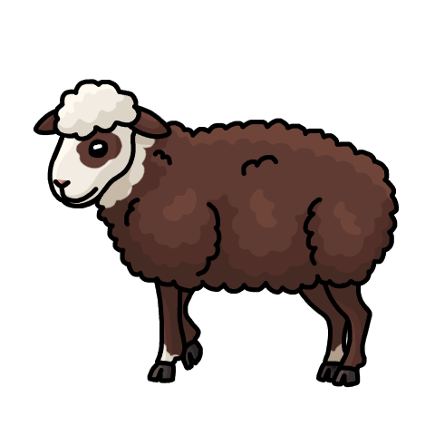 Brown Yuglet sheep